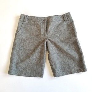 Foreign Exchange Gray Wool Blend Bermuda Shorts M